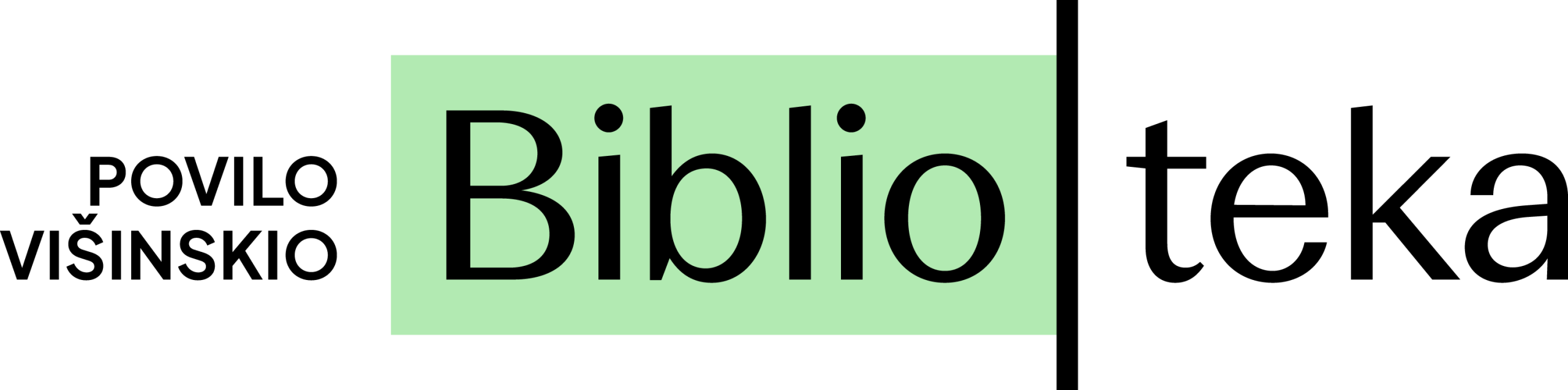 Povilo Višinskio bibliotekos logotipas